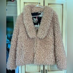 Midnight Velvet pale dusty pink Poodle coat- size Large